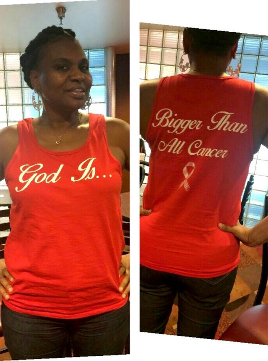 God is Bigger Than All Cancer - Red Tanktop